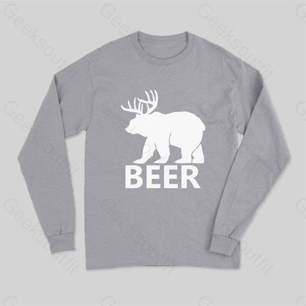 Bear Long Sleeve T-Shirt Grey / S