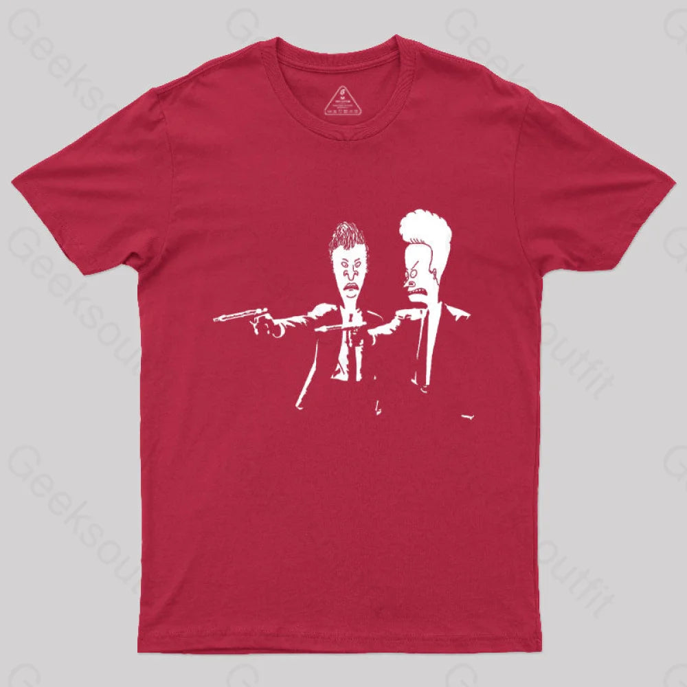 BEAVIS AND BUTTHEAD NERDY BY NATURE Tシャツ Amazon.com: Men's Beavis and Butt-Head Nerd Glasses T-Shirt
