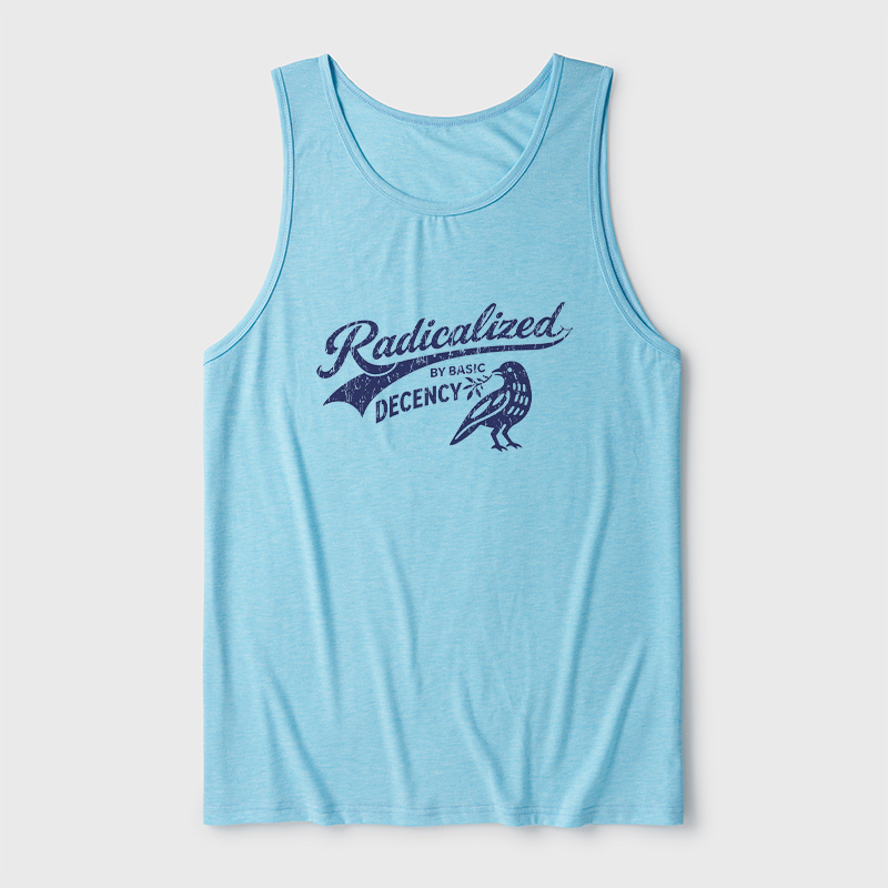 Radicalized By Basic Decency Ultra Soft Heather Tank