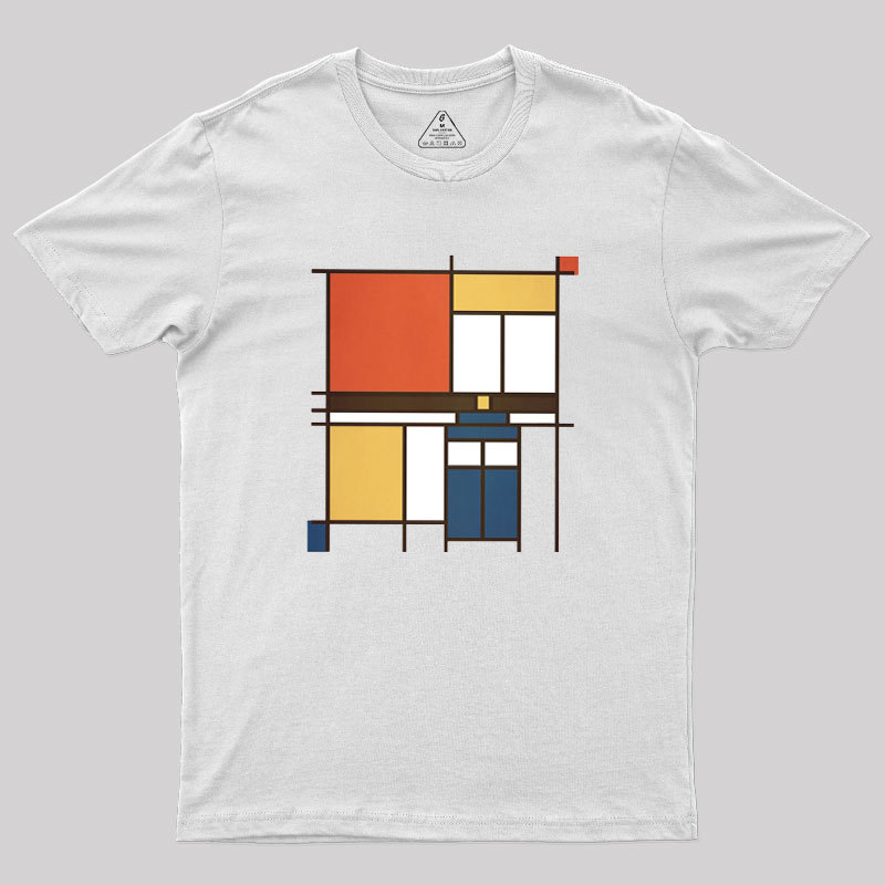 Mondrian Who Geek T-Shirt