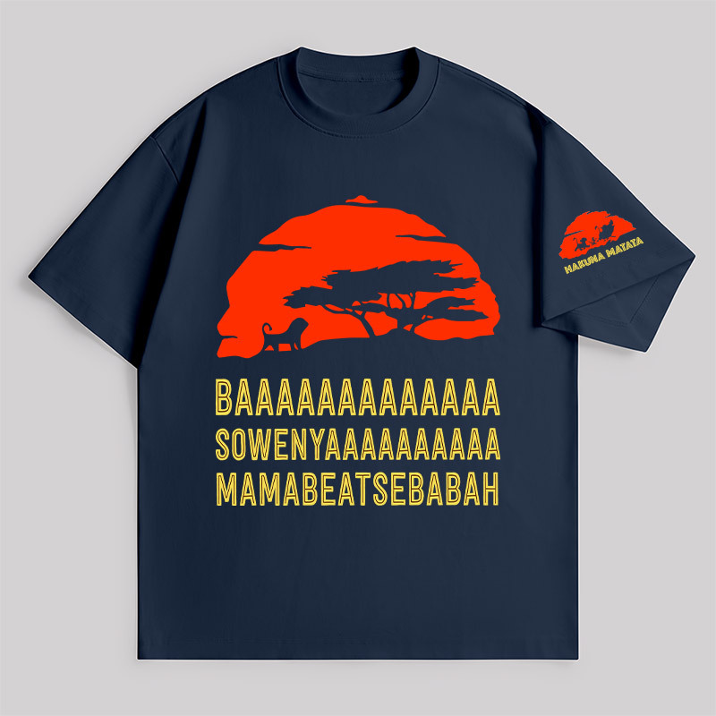Baaa Sownyaaa Mamabeatsebabah Unisex Oversized T-shirt