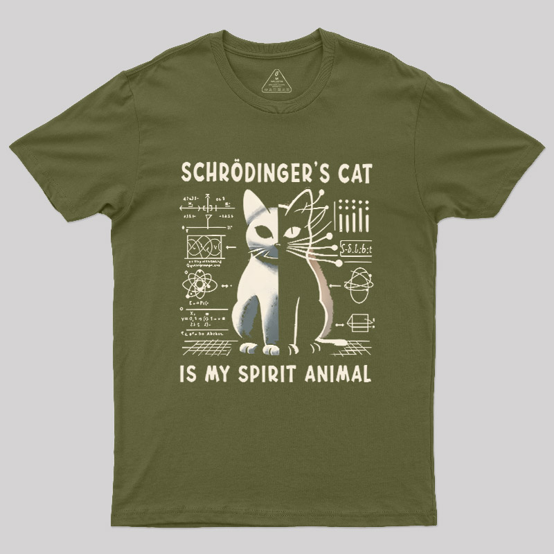 Schrodinger's Сat Science Nerd T-Shirt