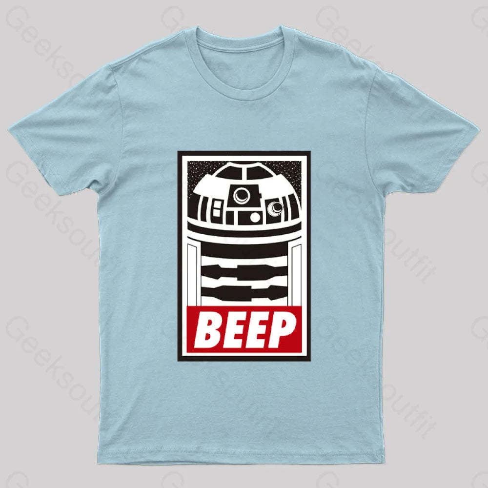 Beep Geek T-Shirt Light Blue / S