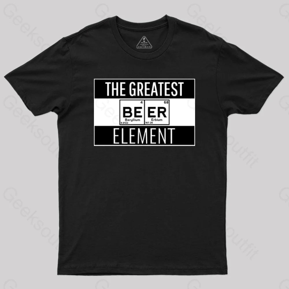 Beer Element T-Shirt Black / S