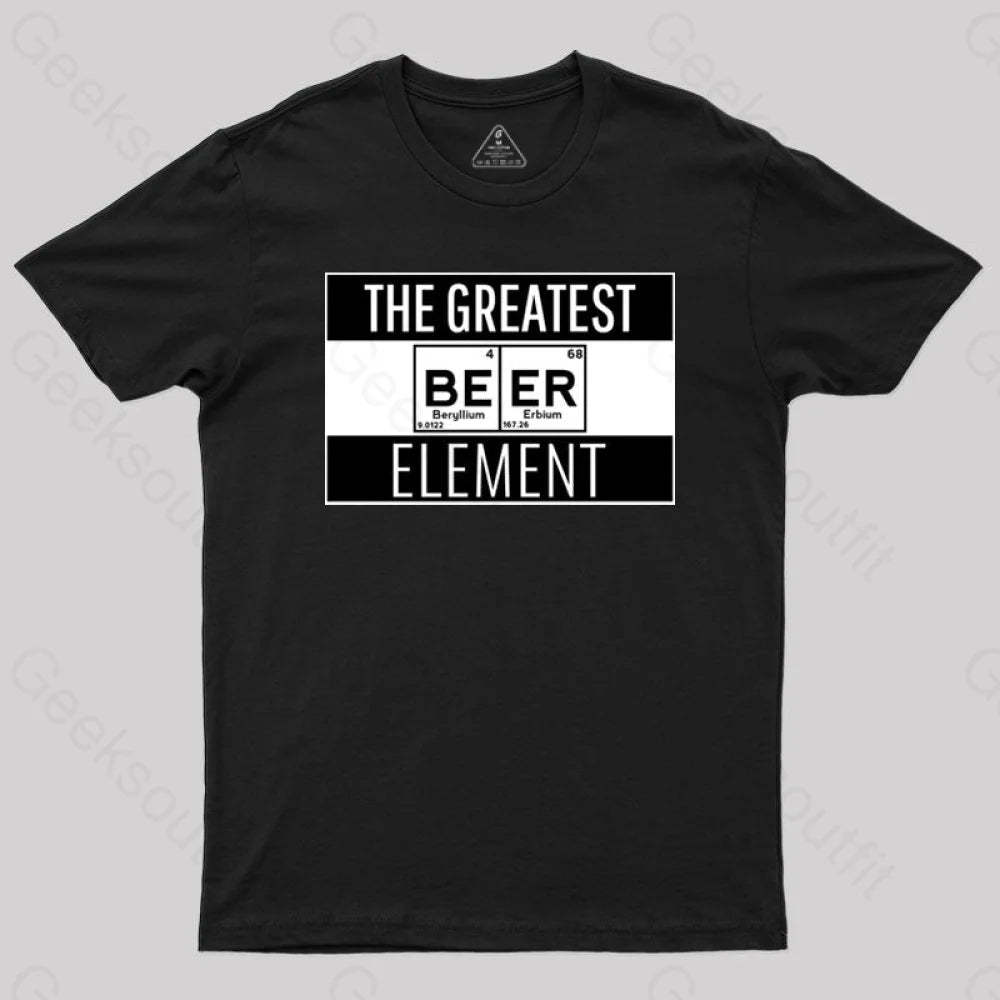 Beer Element T-Shirt Black / S