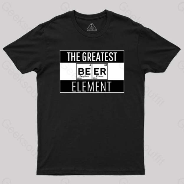 Beer Element T-Shirt Black / S