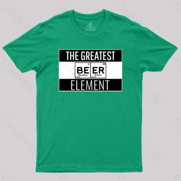 Beer Element T-Shirt Green / S
