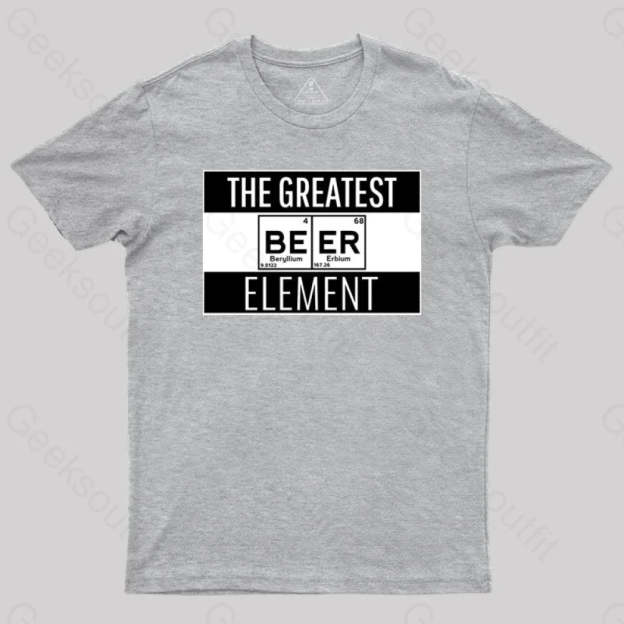 Beer Element T-Shirt Grey / S