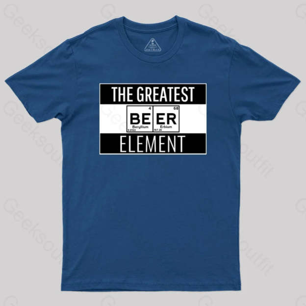 Beer Element T-Shirt Navy / S