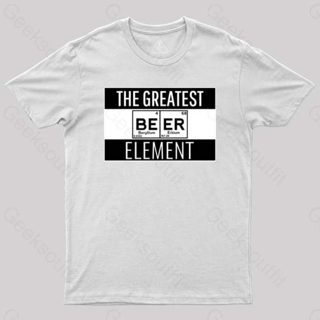 Beer Element T-Shirt White / S