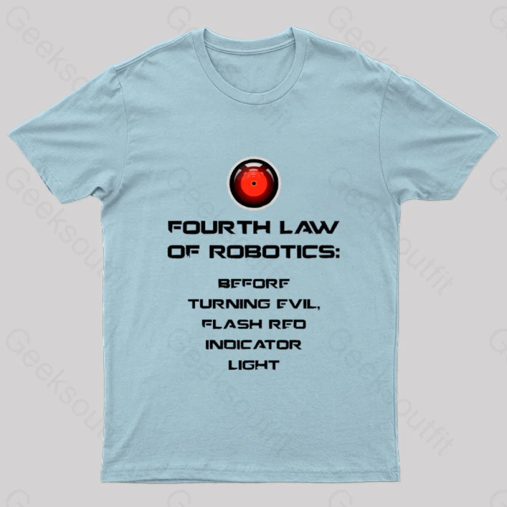 Before Turning Evil Flash Red Indicator Light Geek T-Shirt Blue / S