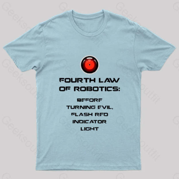 Before Turning Evil Flash Red Indicator Light Geek T-Shirt Blue / S