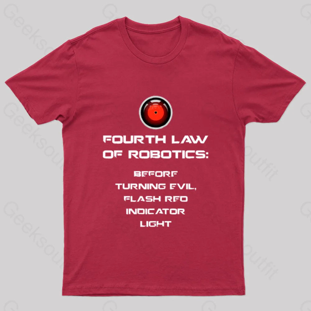 Before Turning Evil Flash Red Indicator Light Geek T-Shirt / S