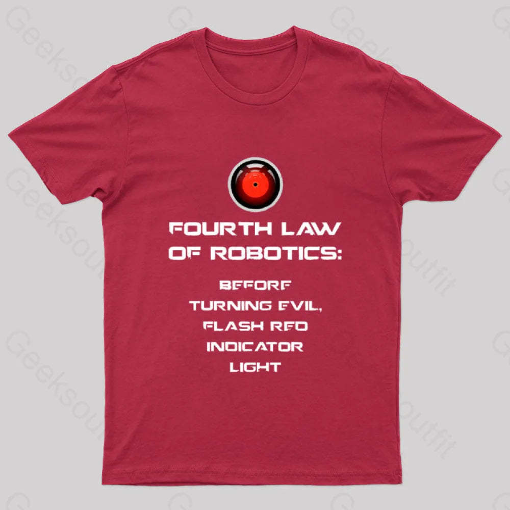 Before Turning Evil Flash Red Indicator Light Geek T-Shirt / S