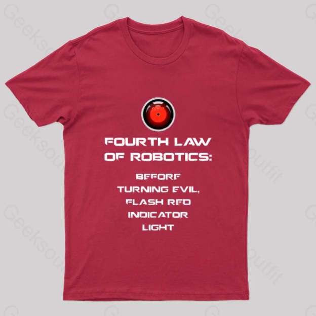 Before Turning Evil Flash Red Indicator Light Geek T-Shirt / S