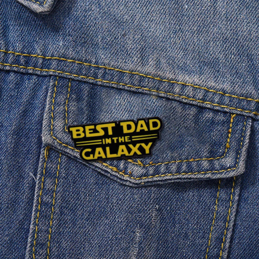 Best Dad In The Galaxy Pins