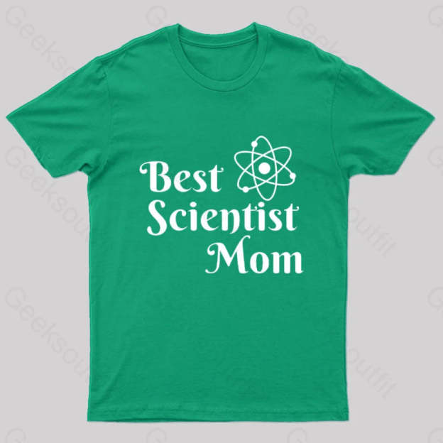 Best Scientist Mom Nerd T-Shirt Green / S