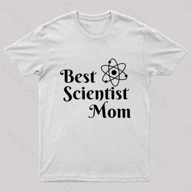 Best Scientist Mom Nerd T-Shirt White / S