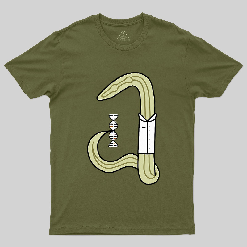 C Elegans Scientist Worm Biology Geek T-Shirt