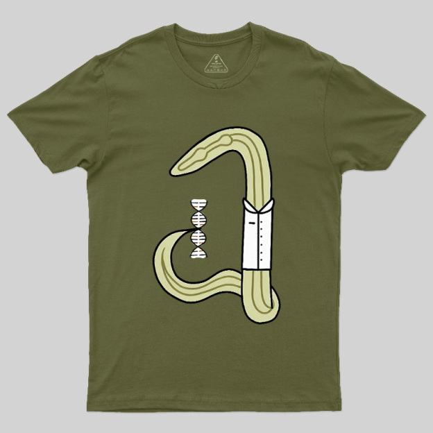 C Elegans Scientist Worm Biology Geek T-Shirt
