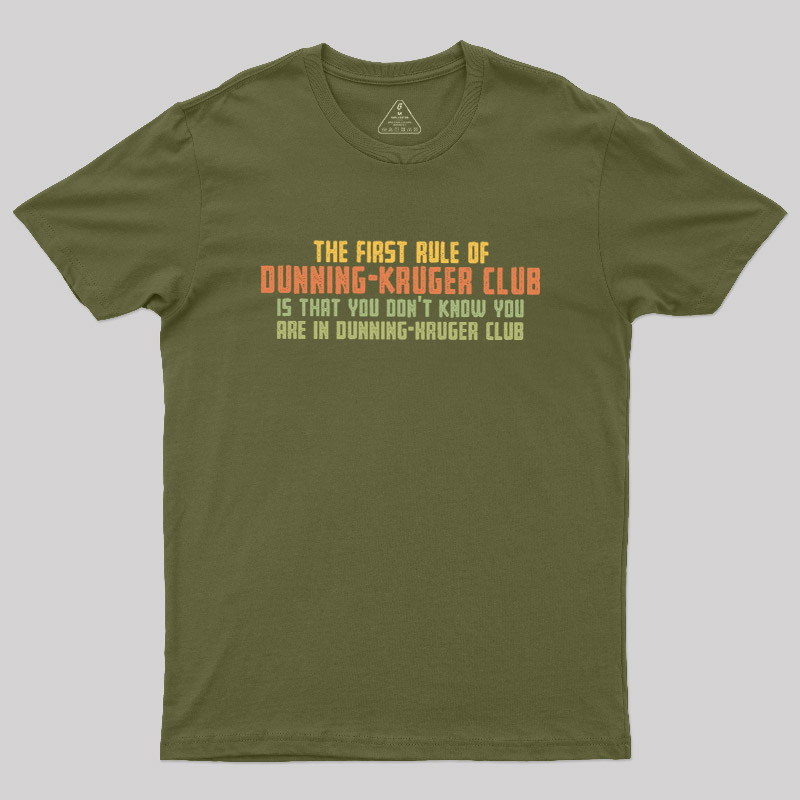 Dunning Kruger Club Geek T-Shirt