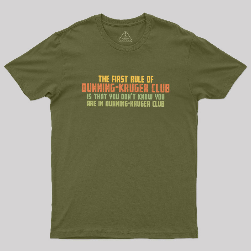 Dunning Kruger Club Geek T-Shirt