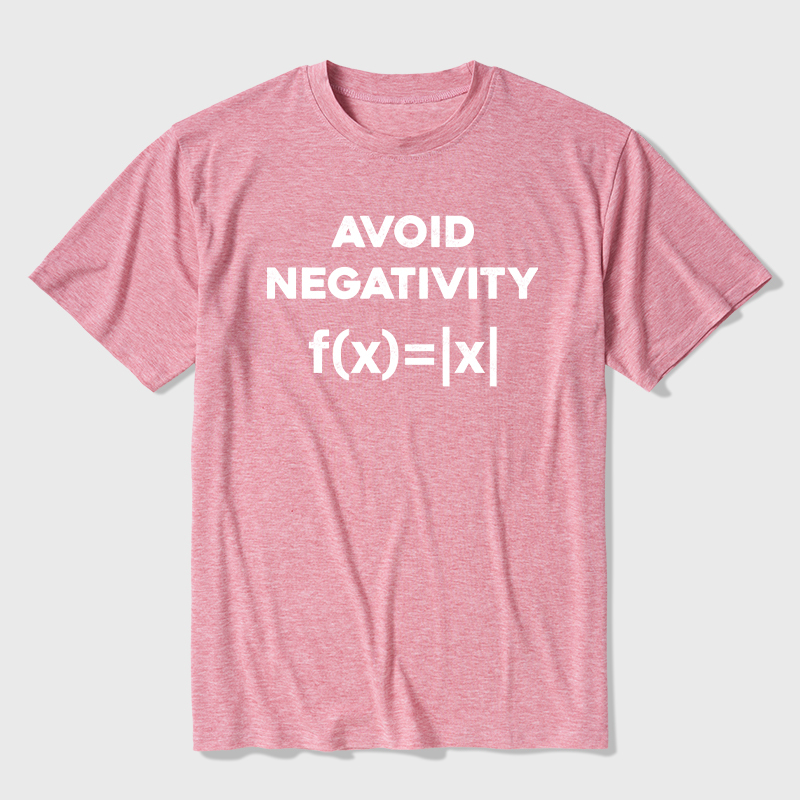 Avoid Negativity Math Ultra Soft Heather Tee