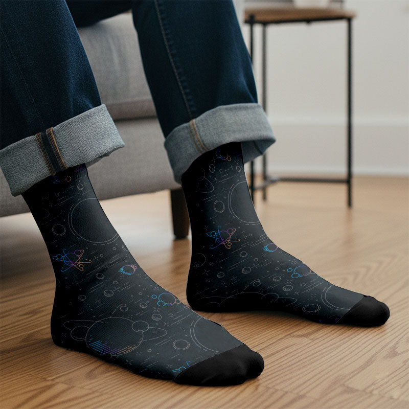 Colorful planet Men's Socks