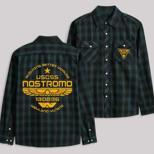 USCSS Nostromo Plaid Flannel Shirt