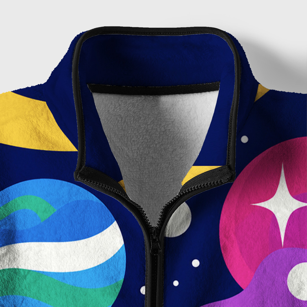 Fogbound Orbit Geek Polar Fleece Full-Zip Jacket