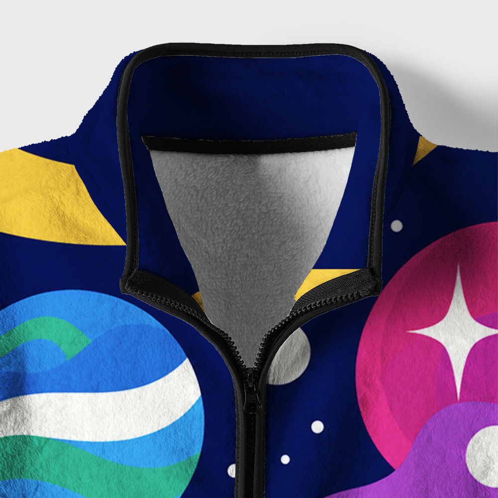 Fogbound Orbit Geek Polar Fleece Full-Zip Jacket