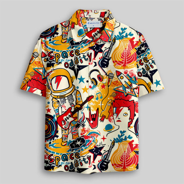 Space Oddity Button Up Pocket Shirt