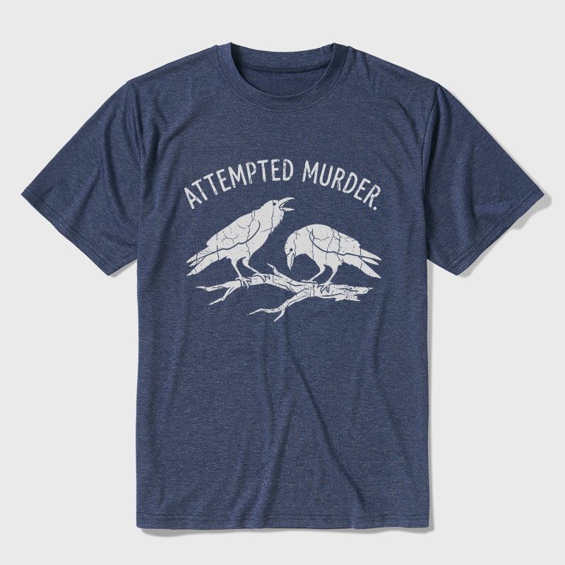 Attempted Murder Ultra Soft Heather Tee