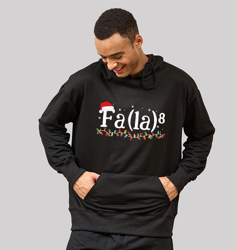 Math Nerd Christmas Fa la la la Geek Hoodie
