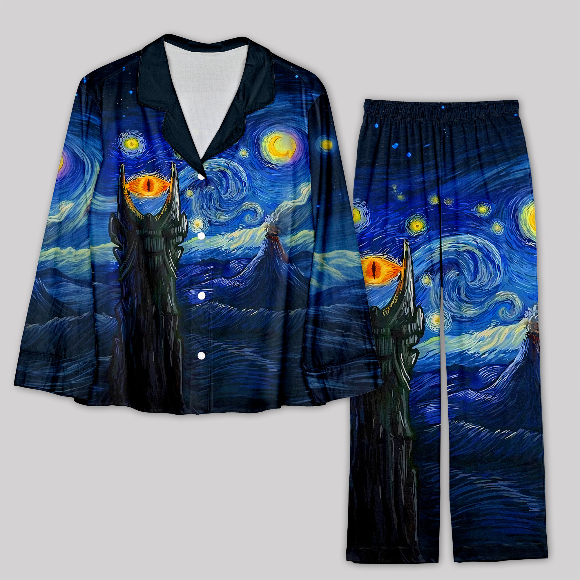 Starry Night of Mordor Pajama Sets