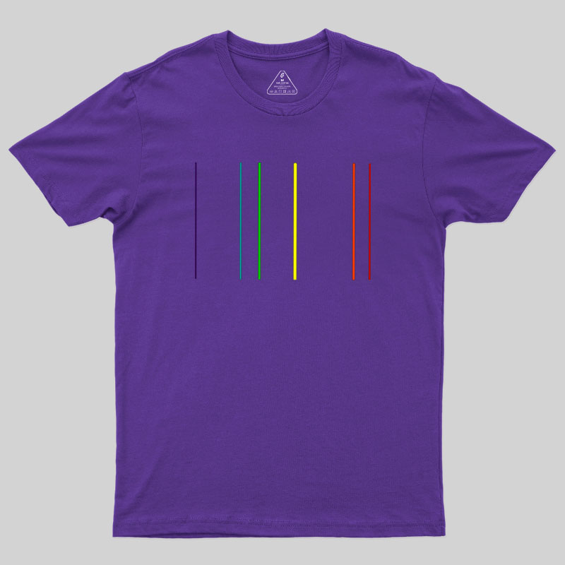 Helium Emission Spectrum Geek T-Shirt