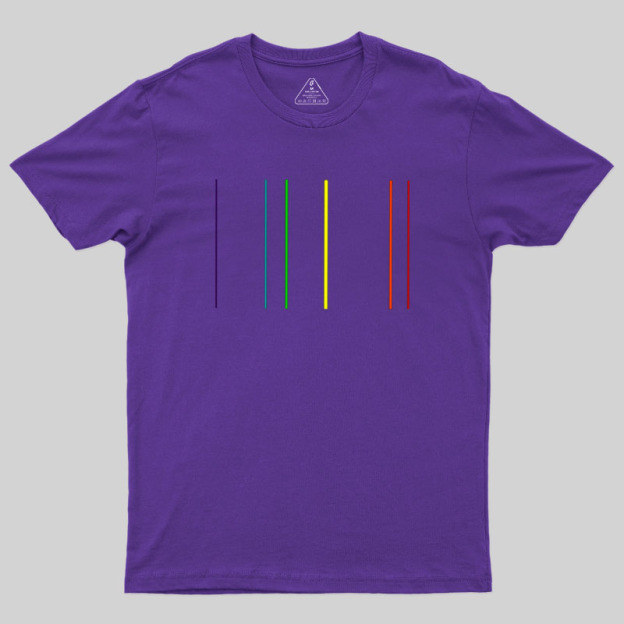 Helium Emission Spectrum Geek T-Shirt