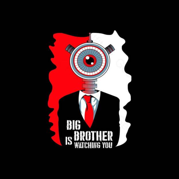 Big Brother Is Watching You Nerd T-Shirt