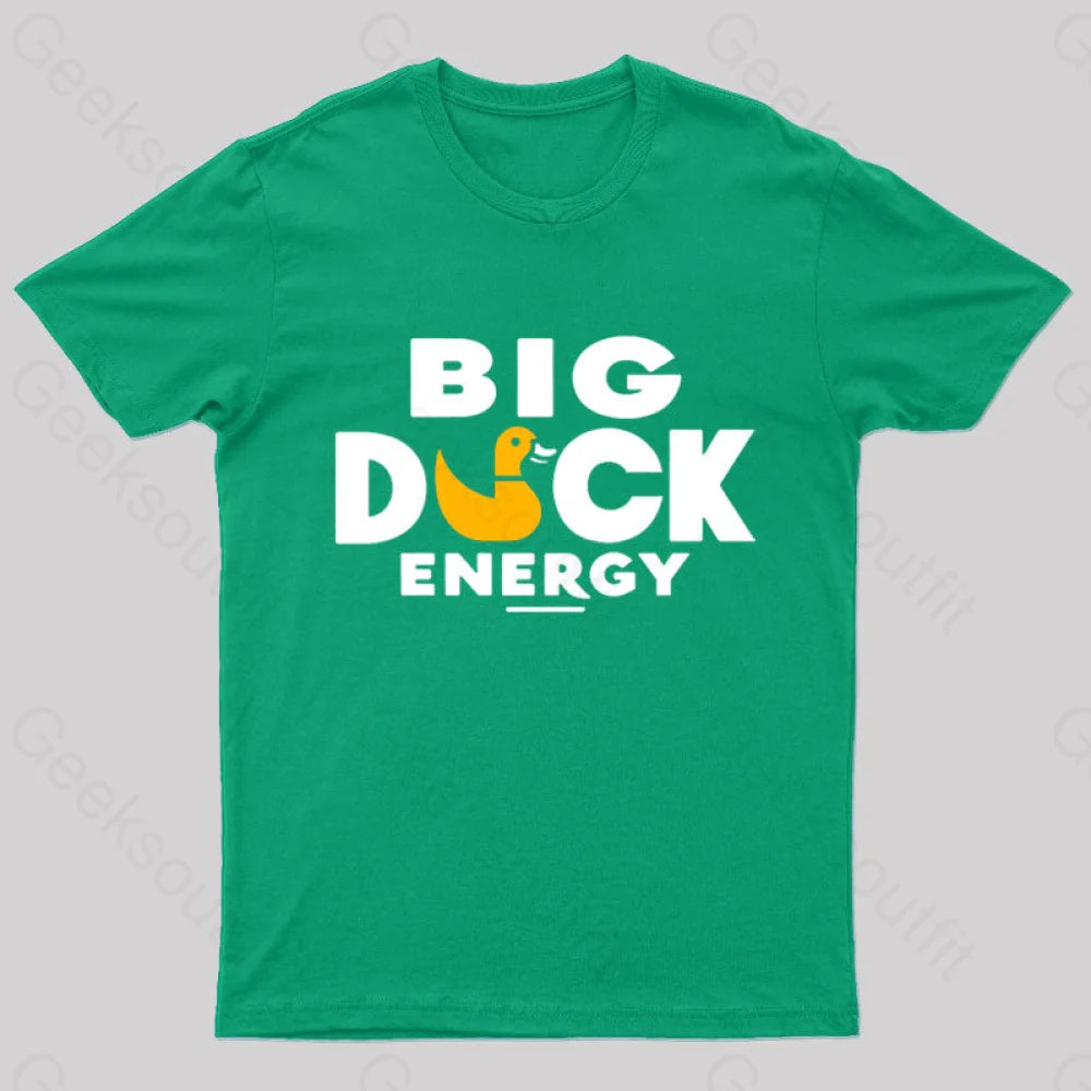 Big Duck Energy Nerd T-Shirt Green / S