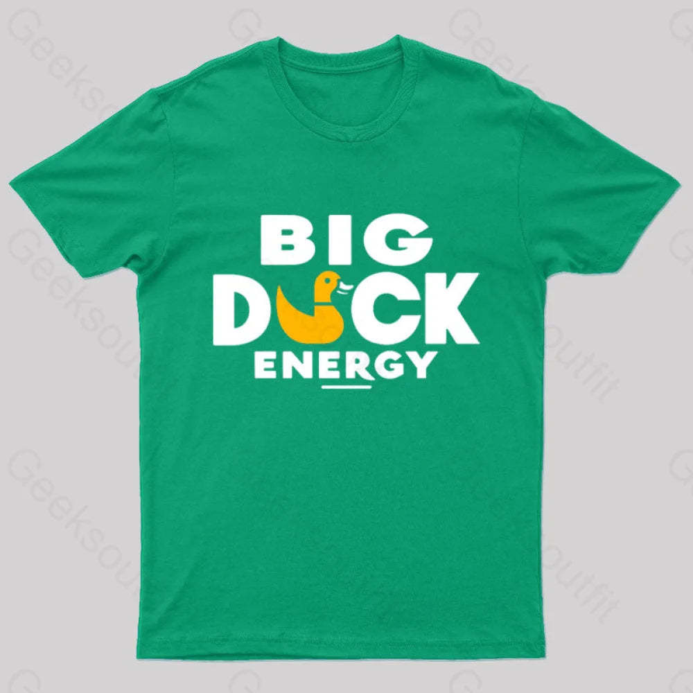 Big Duck Energy Nerd T-Shirt Green / S