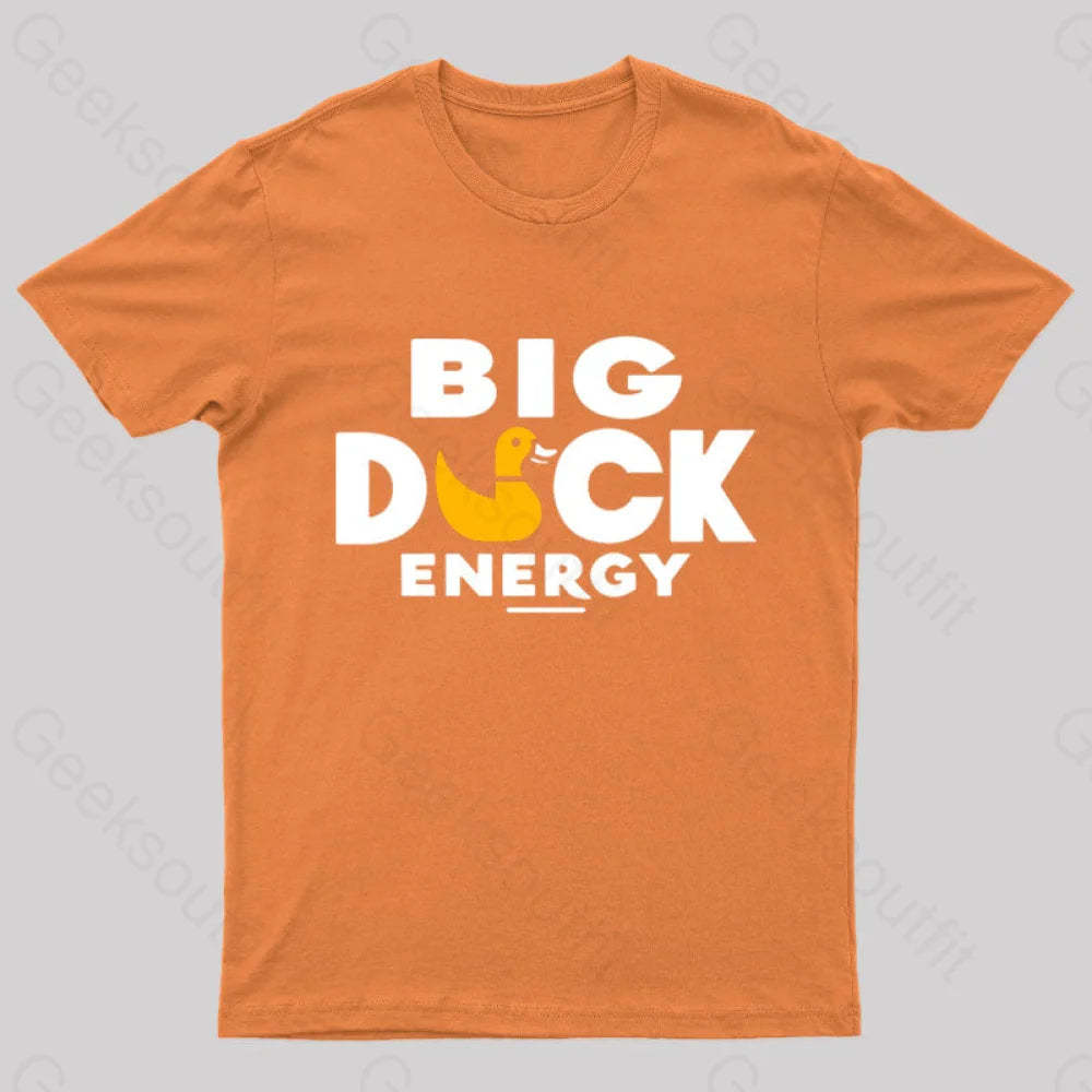 Big Duck Energy Nerd T-Shirt Orange / S