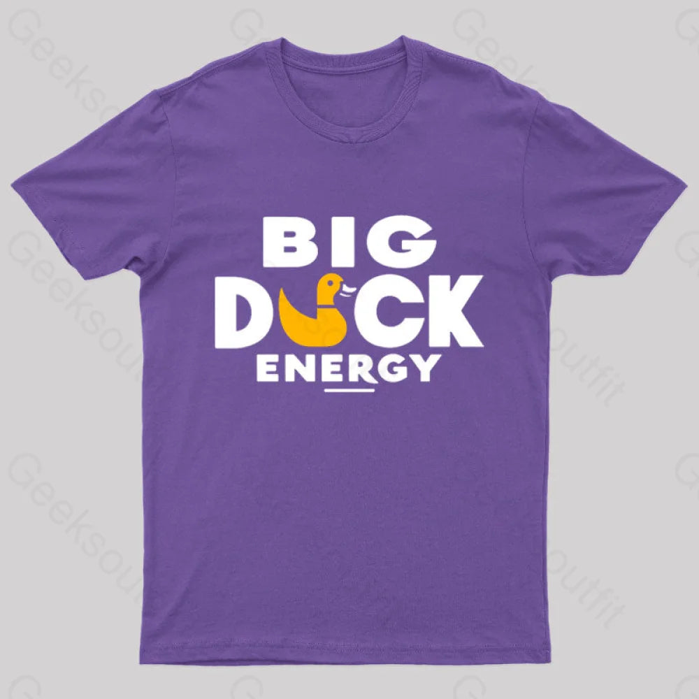 Big Duck Energy Nerd T-Shirt Purple / S