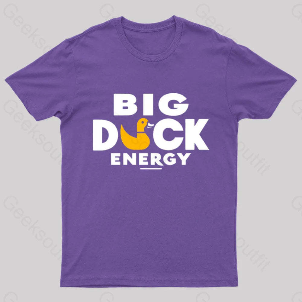 Big Duck Energy Nerd T-Shirt Purple / S