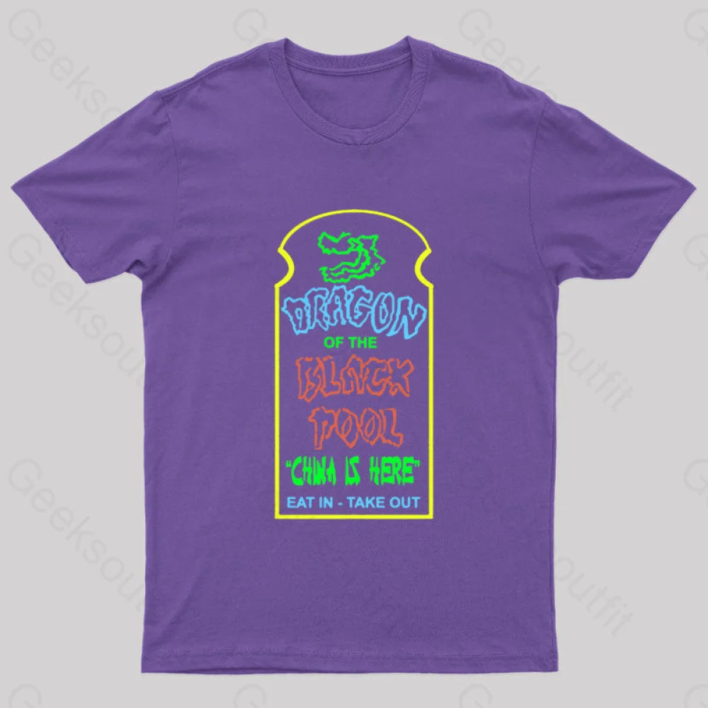 Big Trouble In Little China Geek T-Shirt Purple / S