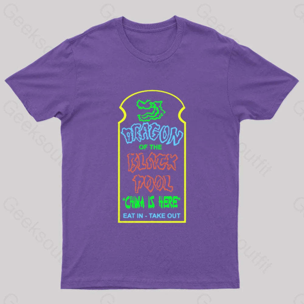 Big Trouble In Little China Geek T-Shirt Purple / S