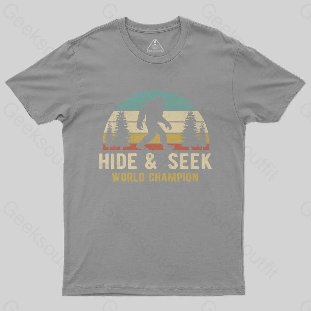 Bigfoot - Hide And Seek World Champion T-Shirt - Geeksoutfit