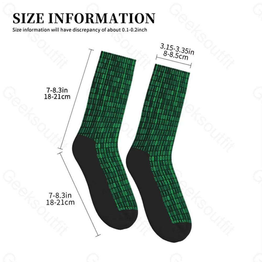 Binary Computer 1S And 0S Men’s Socks