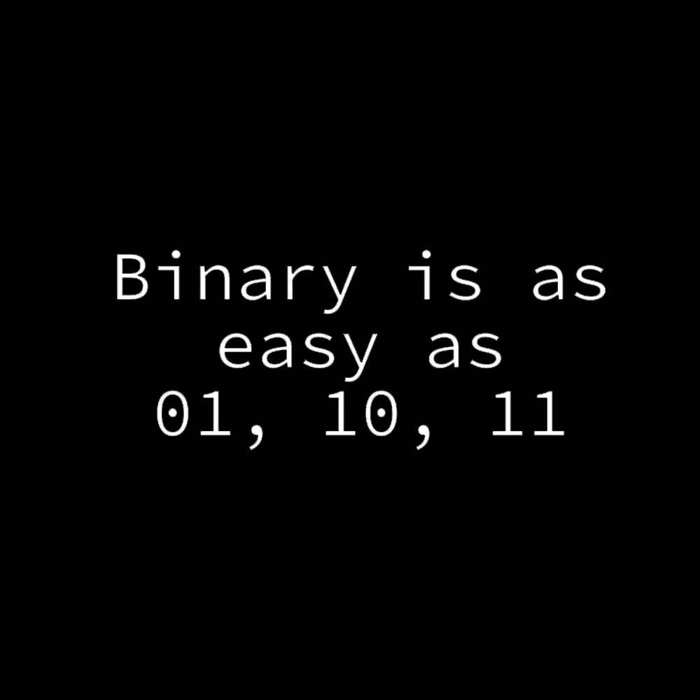 Binary Is As Easy 01 10 11 Geek T-Shirt