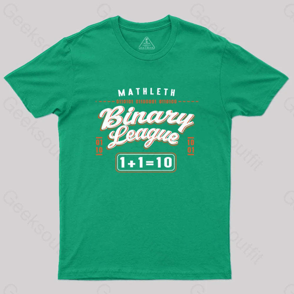 Binary League T-Shirt Green / S Yc