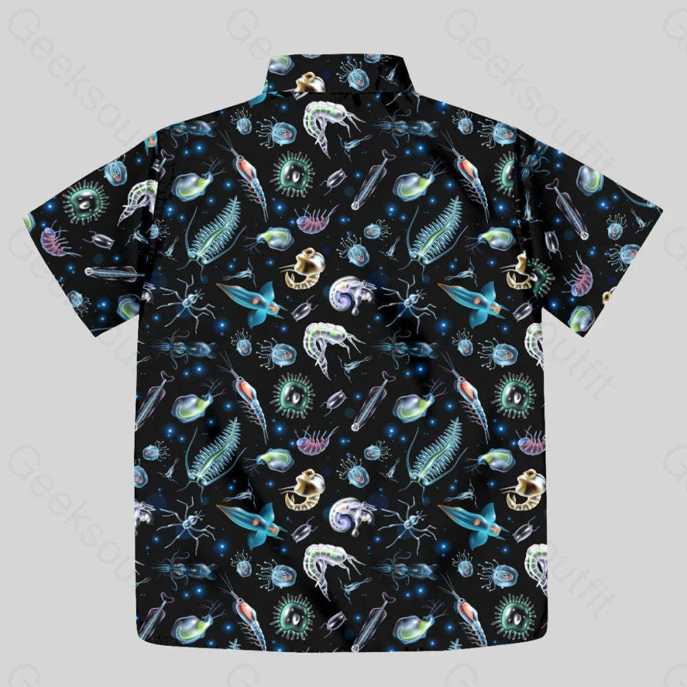 Biological Cell Button Up Pocket Shirt - Geeksoutfit